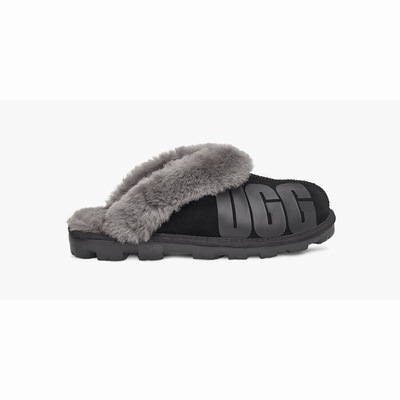 Chinelos UGG Coquette Rubber Mulher Pretas | PT-RYWHS